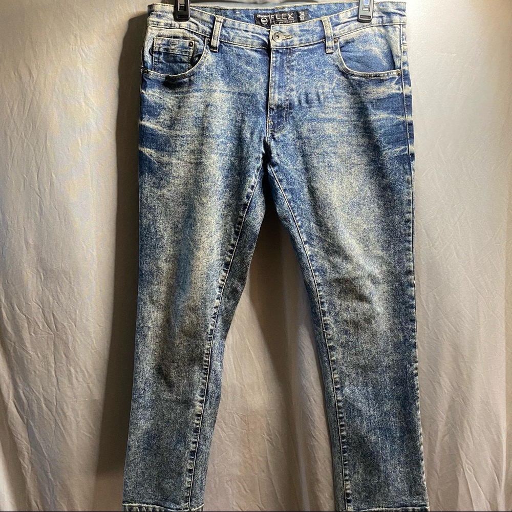 Southpole-Mens 34/32 FLEX Acid Washed Skinny Jeans